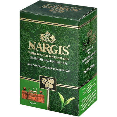 Изображение товара Чай Nargis зелёный листовой, 100г