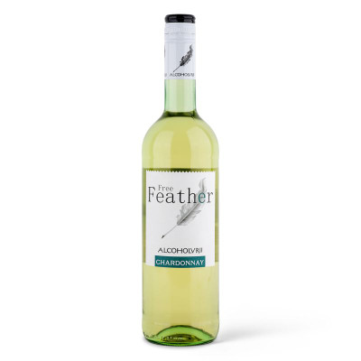 Изображение товара Вино безалкогольное Free Feather Шардоне белое полусладкое, 750мл