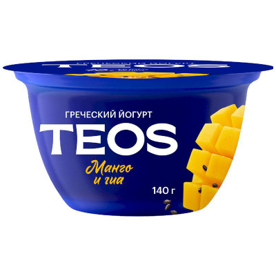 Изображение товара Йогурт Teos Греческий Манго-чиа 2%, 140г