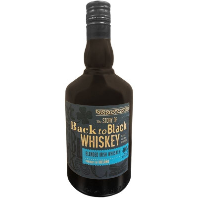 Изображение товара Виски купажированный Back to Black Blended Irish Whiskey 40%, 700мл