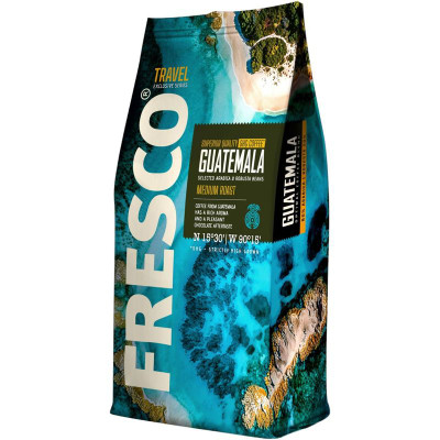Изображение товара Кофе Fresco Guatemala натуральный жареный в зёрнах, 900г