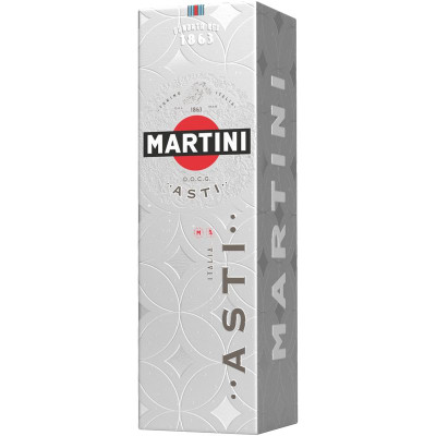 Изображение товара Вино игристое Martini Асти сладкое белое 7.5% в подарочной упаковке, 750мл