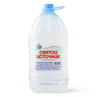 Изображение товара Вода Святой источник природная питьевая негазированная, 5л