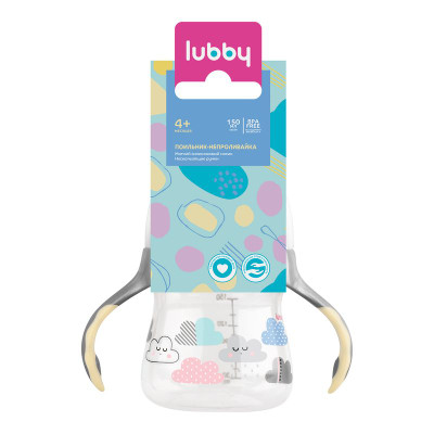 Изображение товара Поильник-непроливайка Lubby со сменным носиком полипропиленовый с 4 месяцев 16403, 150мл