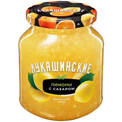 Изображение товара Лимон Лукашинские дробленный с сахаром, 450г