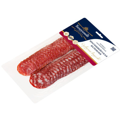 Изображение товара Ассорти колбас Бахрушинъ Брауншвейгская-Валенсия сырокопчёных, 80г