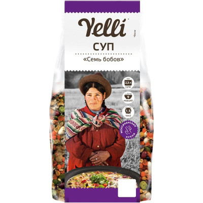 Изображение товара Суп Yelli Семь бобов, 250г
