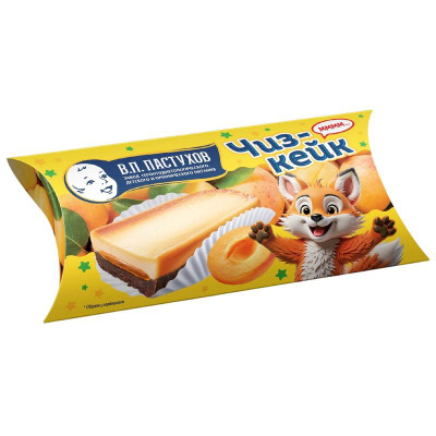 Изображение товара Десерт ЗГДДОП им. В.П.Пастухова Чизкейк с фруктовым наполнителем абрикос, 45г