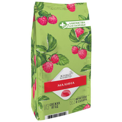 Изображение товара Мармелад Лакомства Для Здоровья с малиной желейный, 170г