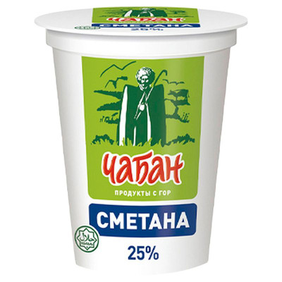 Изображение товара Сметана Чабан 25%, 300г