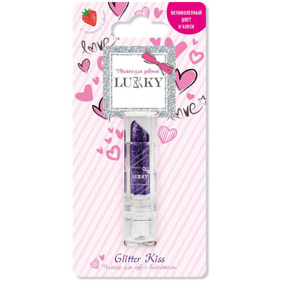 Изображение товара Помада для губ Lukky с блестками для детей