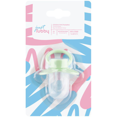 Изображение товара Соска-пустышка Lubby силиконовая с 6 месяцев, 1 шт