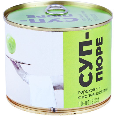 Изображение товара Суп-пюре Новгородский ПК По-польски гороховый с копченостями, 525г