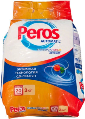 Изображение товара Порошок Peros стиральный для белого и цветного белья, 3кг
