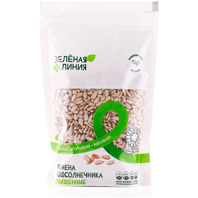 Изображение товара Семена подсолнечника очищенные Зелёная Линия, 200г
