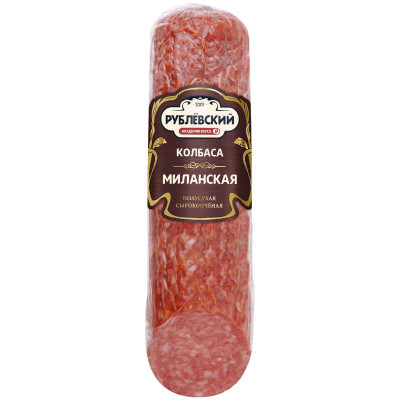 Изображение товара Колбаса Рублевский Миланская полусухая сырокопченая 270г