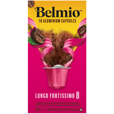 Изображение товара Кофе в капсулах Belmio Lungo Fortissimo натуральный жареный молотый, 10х5,2г