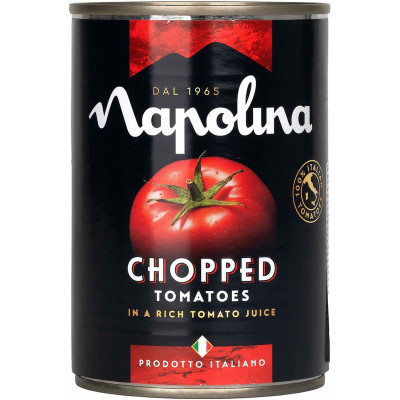 Изображение товара Томаты Napolina резаные в томатном соке, 400г