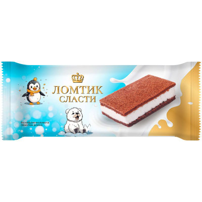 Изображение товара Пирожное Ломтик сласти бисквитное с кремом, 30г