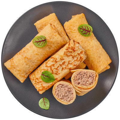 Изображение товара Блинчики с мясом Перекрёсток Select, 400г