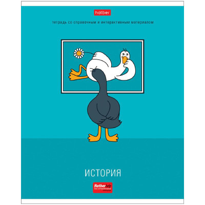 Изображение товара Тетрадь Hatber Два весёлых гуся история в клетку А5, 48л