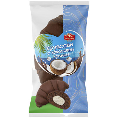Изображение товара Круассан Черемушки с кокосовым кремом, 80г