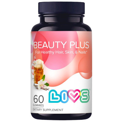 Изображение товара БАД Livs Комплекс Витаминов для кожи волос и ногтей со вкусом крем-соды фруктов и ягод, 60шт