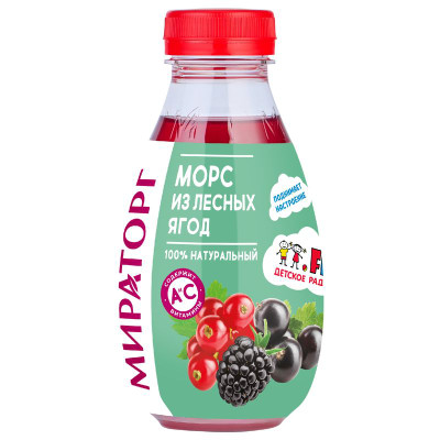 Изображение товара Морс Мираторг из лесных ягод, 370мл