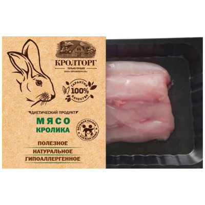 Изображение товара Филе спинки кролика охлажденное, 350г