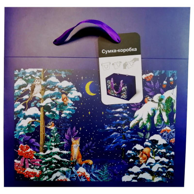 Изображение товара Сумка-коробка Арт и дизайн L подарочная в ассортименте