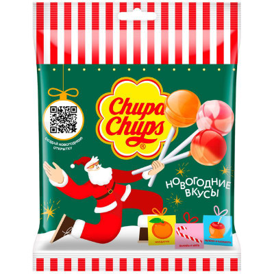 Изображение товара Карамель Chupa Chups Новогодние вкусы 120г