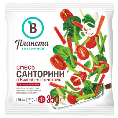Изображение товара Смесь Планета Витаминов Санторини с томатами, 350г