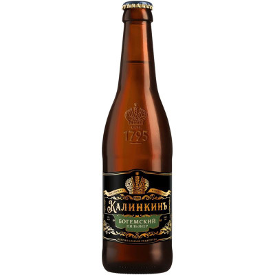 Изображение товара Пиво Калинкинъ Богемский Пильзнер светлое 5%, 400мл