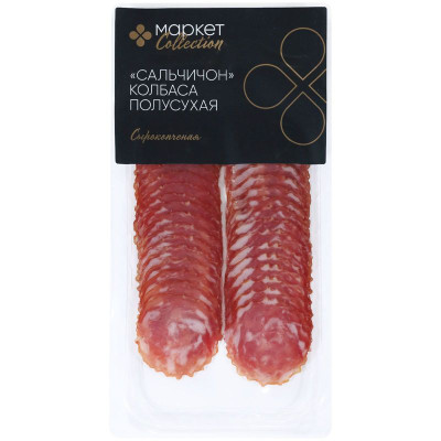 Изображение товара Колбаса Сальчичон сырокопчёная полусухая Маркет Collection, 80г
