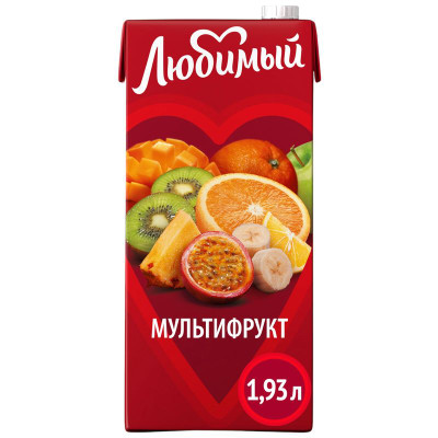 Изображение товара Напиток сокосодержащий Любимый Тропический микс, 1.93л