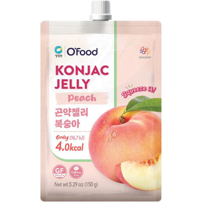 Изображение товара Желе O'Food Дэсанг из конняку со вкусом персика, 150г