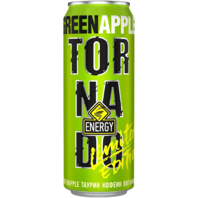 Изображение товара Энергетический напиток Tornado Max Energy яблоко, 450мл