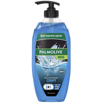 Изображение товара Гель для душа Palmolive MEN мужской Спорт Восстанавливающий с экстрактом цитрусовых 3в1, 750мл