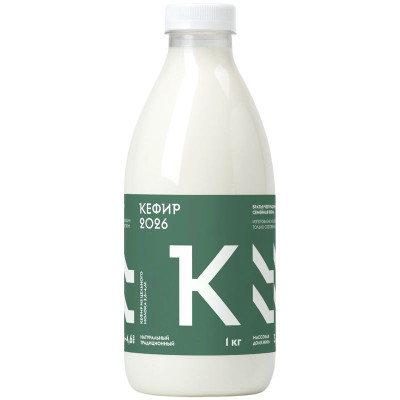 Изображение товара Кефир Братья Чебурашкины из цельного молока 3.6-4.6%, 1л