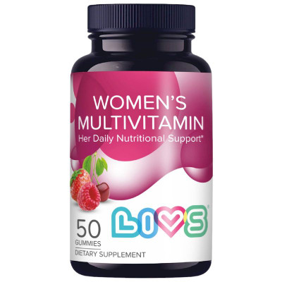 Изображение товара БАД Livs Комплекс Мультивитаминов для женщин со вкусом фруктов и ягод, 50шт