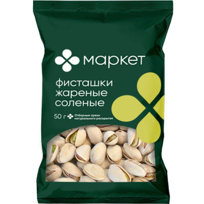 Изображение товара Фисташки жареные неочищенные солёные Маркет, 50г