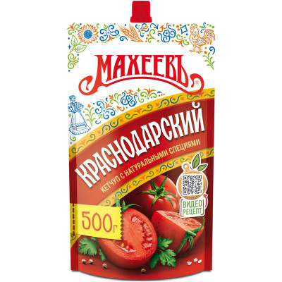Изображение товара Кетчуп Махеевъ Краснодарский 1 категория, 500г