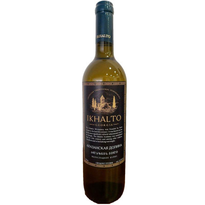 Изображение товара Вино Ikhalto Алазанская Долина белое полусладкое 11.5%, 750мл