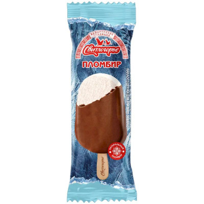 Изображение товара Эскимо Свитлогорье пломбир ванильное в глазури 15%, 80г