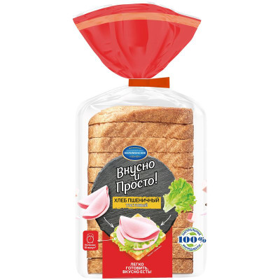 Изображение товара Хлеб Коломенское тостовый пшеничный, 320г