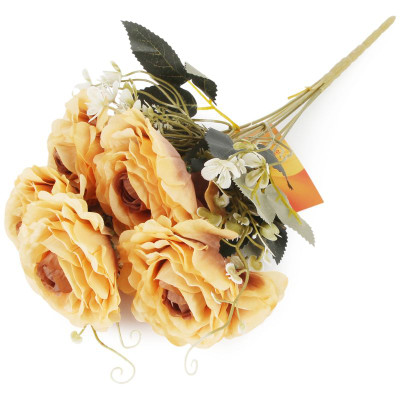 Изображение товара Букет искусственных цветов Розы 6шт Маркет, 34см