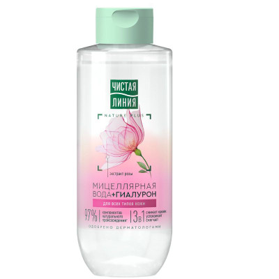 Изображение товара Мицеллярная вода Чистая Линия Цветочная 3в1 для всех типов кожи, 400мл