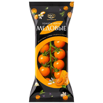 Изображение товара Томаты Черри Медовые оранжевые круглые, 200г