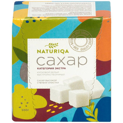 Изображение товара Сахар Naturiqa Экстра белый кусковой, 500г