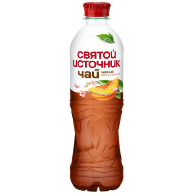 Изображение товара Холодный чай Святой Источник со вкусом персика и жасмина чёрный, 500мл